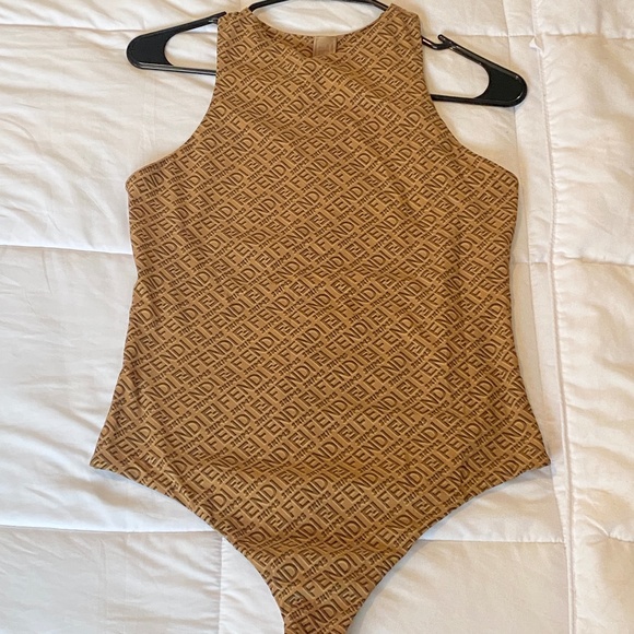 FENDI x SKIMS - High Neck Bodysuit -  Color: California SZ: XL - Picture 3 of 3